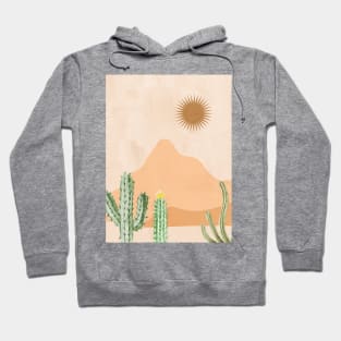 Watercolor Desert Landscape Day Hoodie